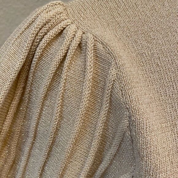 Nanette Lepore champagne sweater Size M - Picture 6 of 9